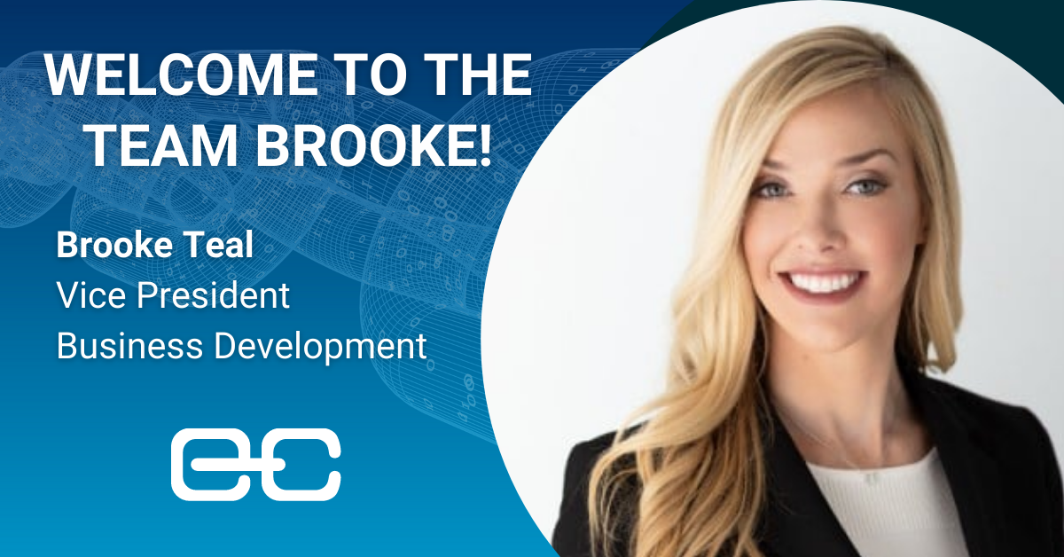 Welcome to the Team Brooke! Brooke Teal (Vice President Business Development)
