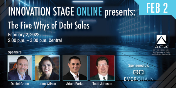 5 Whys Webinar 1 Innovation stage online presents: The five whys of debt sales